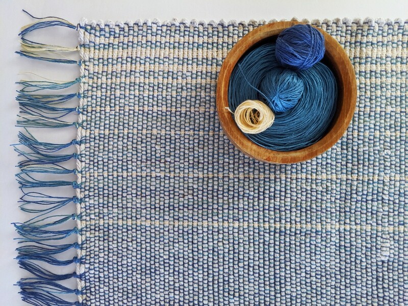 HANDWOVEN - SPRING LINEN + COTTON WOVEN MAT