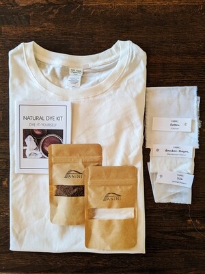 NATURAL DYE KIT - DYE-IT-YOURSELF - 100% Organic + Fair Trade Cotton T-Shirt