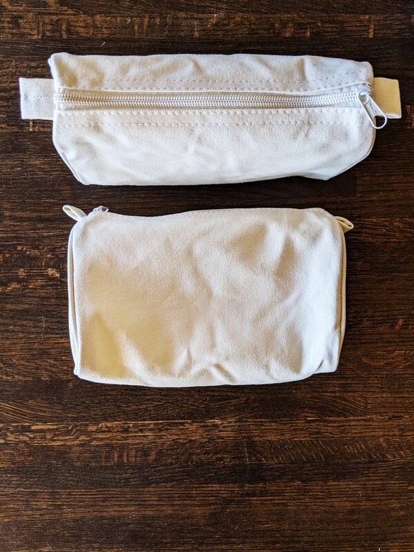 COTTON CANVAS ZIPPER POUCH