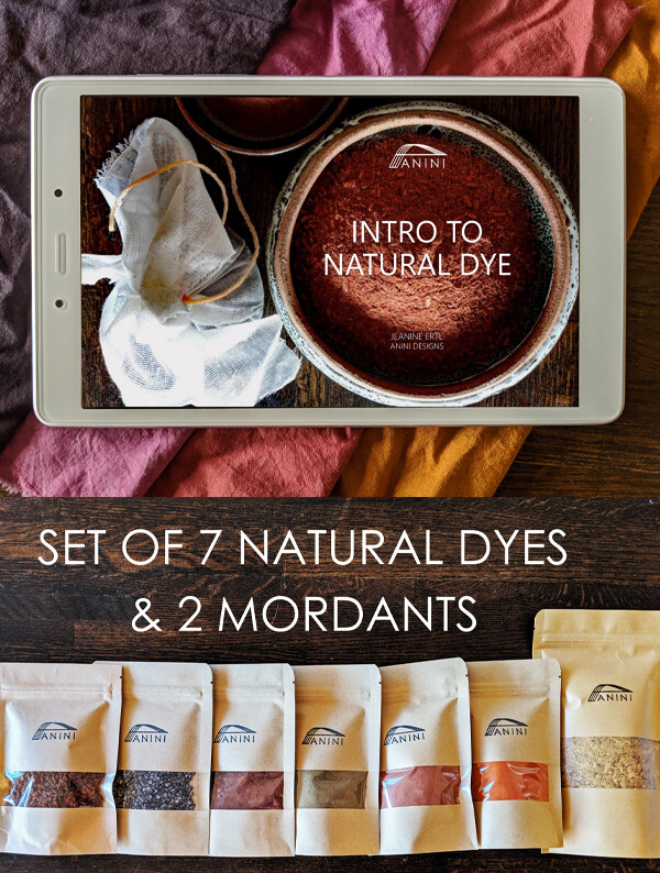 INTRODUCTION TO NATURAL DYE - MORDANT + 7 DYES + eBOOK BUNDLE
