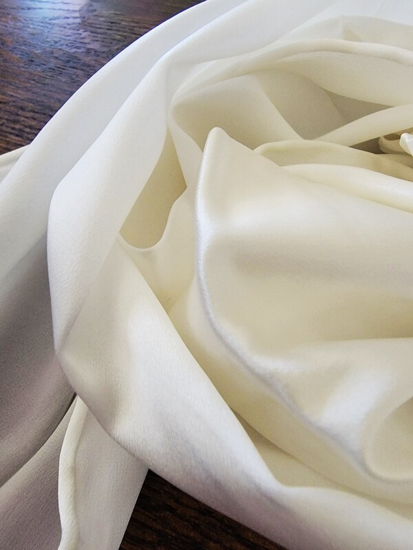 SILK CHARMEUSE SCARF