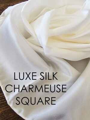 IMPERFECT | SILK CHARMEUSE SQUARE | 35"