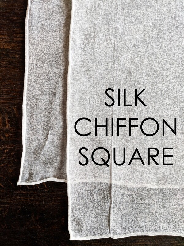 SILK CHIFFON SQUARE