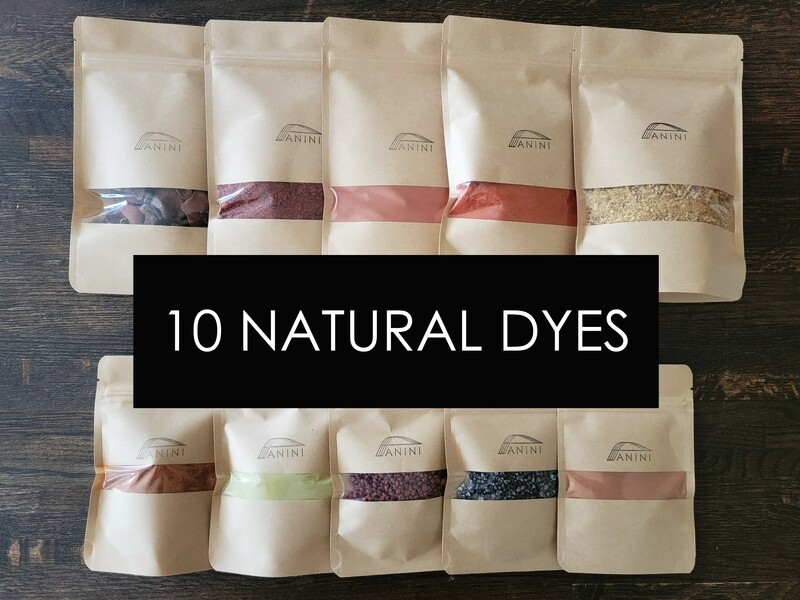 NATURAL DYE - SET OF 10 + MORDANTS