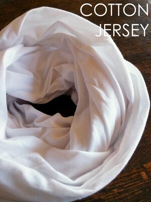 COTTON JERSEY INFINITY SCARF