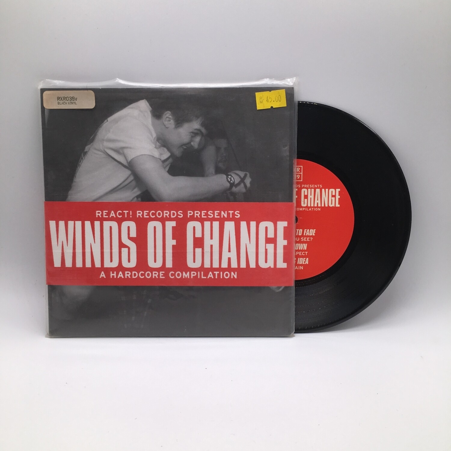 V/A -REACT! RECORDS PRESENT WINDS OF CHANGE A HARDCORE COMPILATION- 2X7 INCH