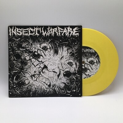 [USED] INSECT WARFARE / CARCASS GRINDER -SPLIT- 7 INCH (YELLOW VINYL)