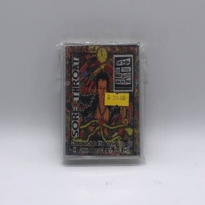 [USED] SORE THROAT -DISGRACE TO THE CORPSE OF SID & UNHINDERED OF TALENT- CASSETTE