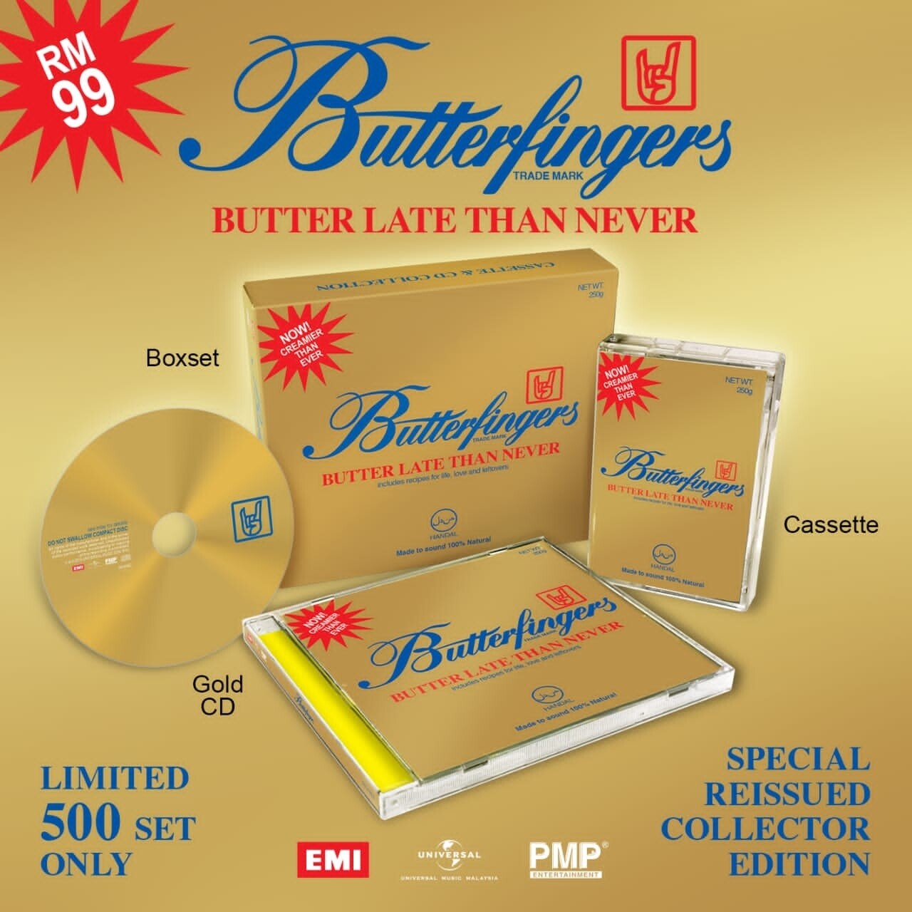 [PRE ORDER] BUTTERFINGERS -BUTTER LATE THAN NEVER- CD + CASSETTE (BOXSET)
