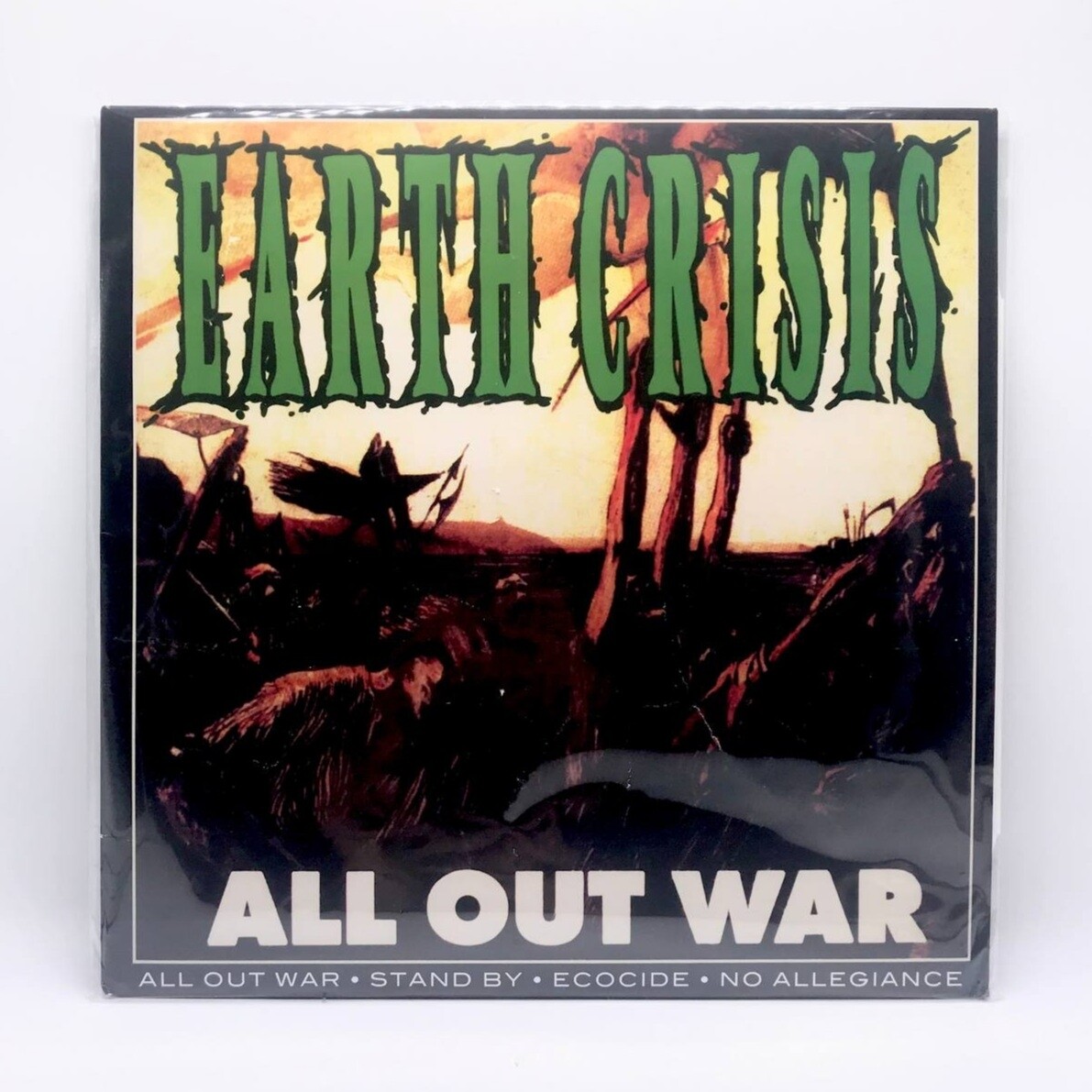 [USED] EARTH CRISIS -ALL OUT WAR & FIRESTORM: SPLIT EP- LP (RED VINYL)