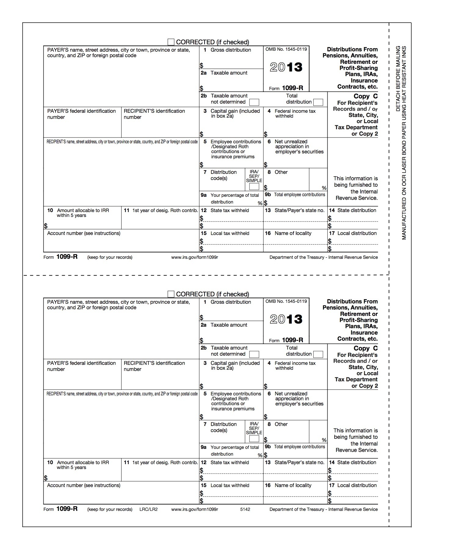 1099 Form 5142 Pkg Of 100 Forms 1099 Form 5142 Pkg Of 100 Forms