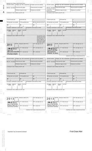 Z-Fold W-2 #5224 (Pk. of 500 Forms)