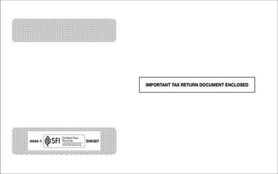 W2 Standard Envelope #4444-1 (Set of 100) W2 Standard Envelope #4444-1 (Set of 100)