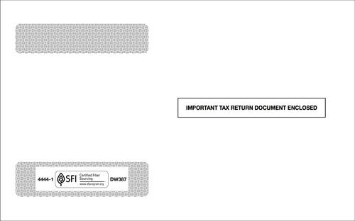 W2 Standard Envelope #4444-1 (Set of 100) W2 Standard Envelope #4444-1 (Set of 100)