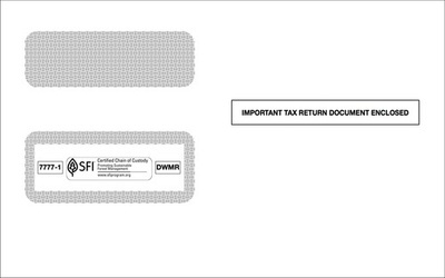 1099 2-Up Double Window Envelope #7777-1 (Set of 100) 1099 2-Up Double Window Envelope #7777-1 (Set of 100)