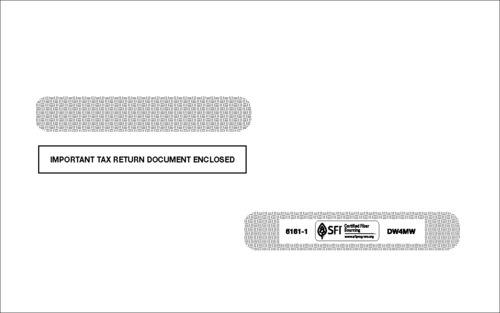 W2 Envelope #6161-1 (Set of 100) W2 Envelope #6161-1 (Set of 100)