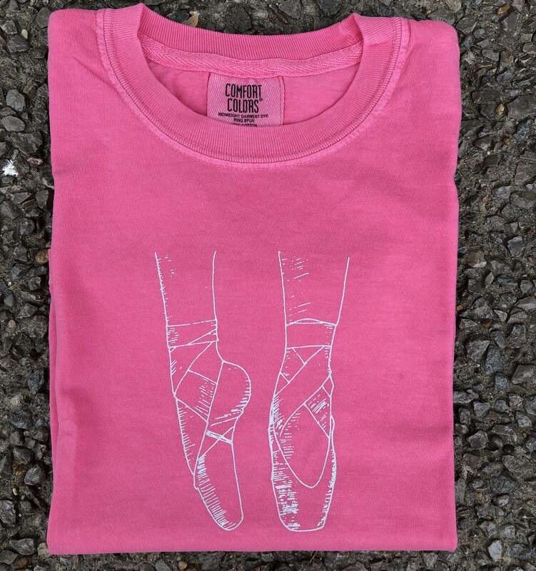 Ballet Toe Point Sketch Pink Tee