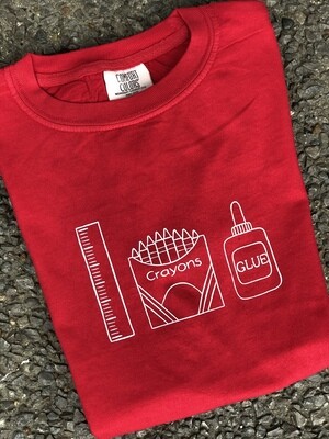 Back to School Trio Sketch Red Tee