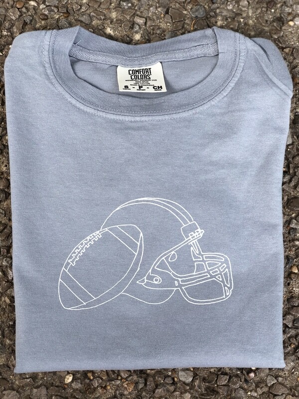 Helmet Sketch Gray Tee