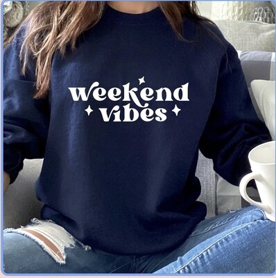 Adult Weekend Vibes Sweatshirt