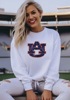 Auburn Faux Sequin Sweatshirt (white or grey!)