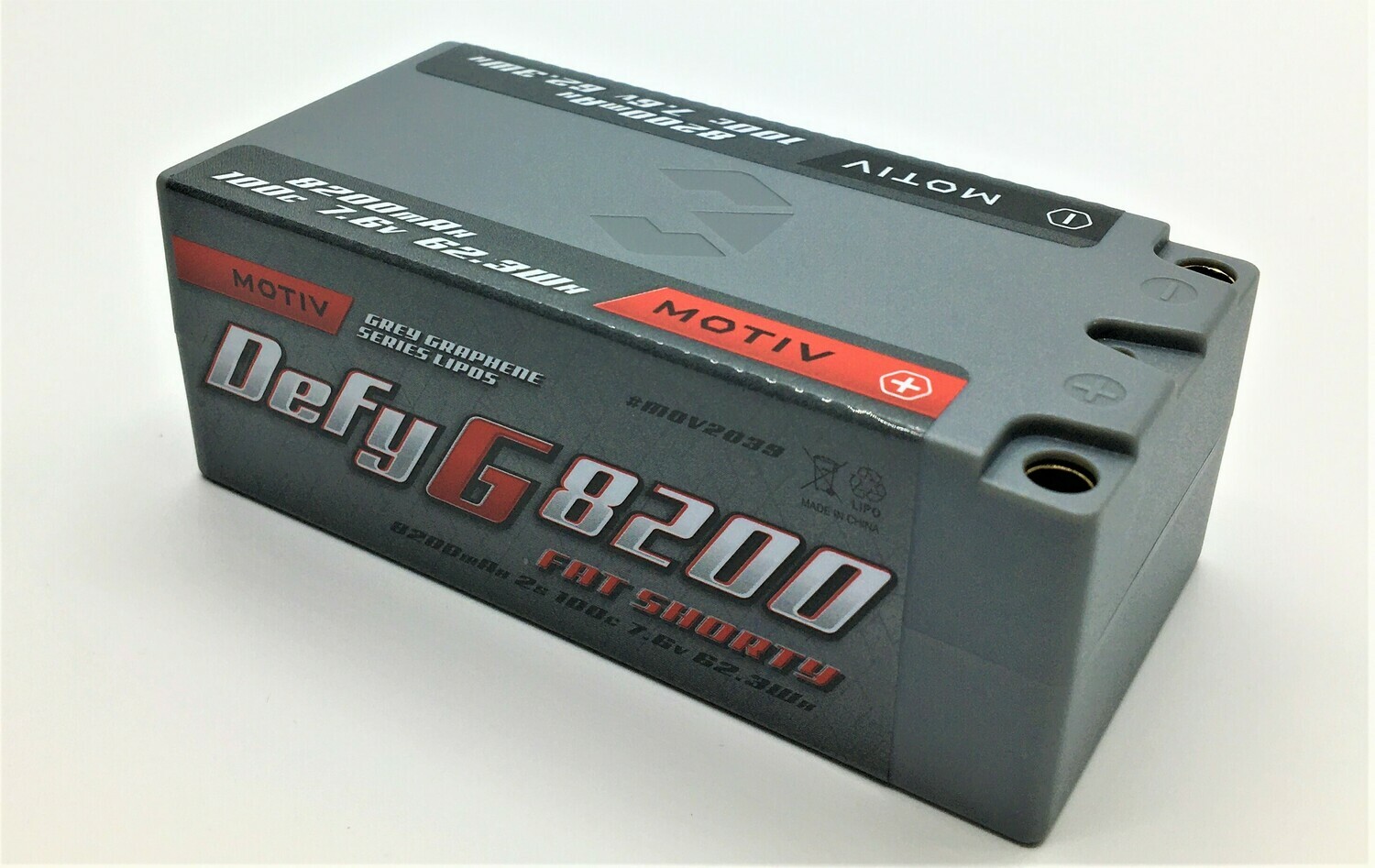 GREY GRAPHENE PRO LIPO, 8200MAH 2S FAT SHORTY