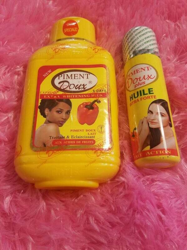 Piment Doux Concentrated Extra Whitening Milk set