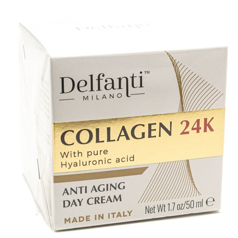 Delfanti COLLAGEN 24K Anti-Aging Day Cream with Hyaluronic Acid 1.7 fl oz