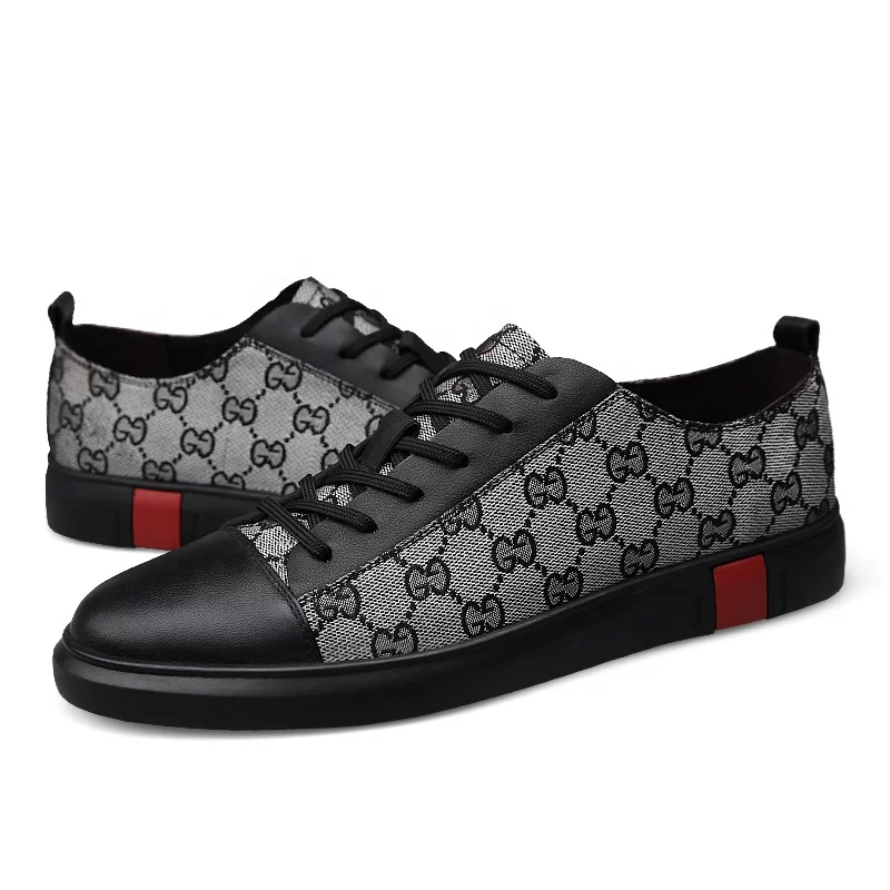 Men&#39;s High Quality Casual Shoes Skate Sneakers Leather Luxury Athletic Shoes