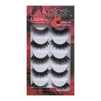 Lash Tease Mink Faux Lashes 5-pair Kit
