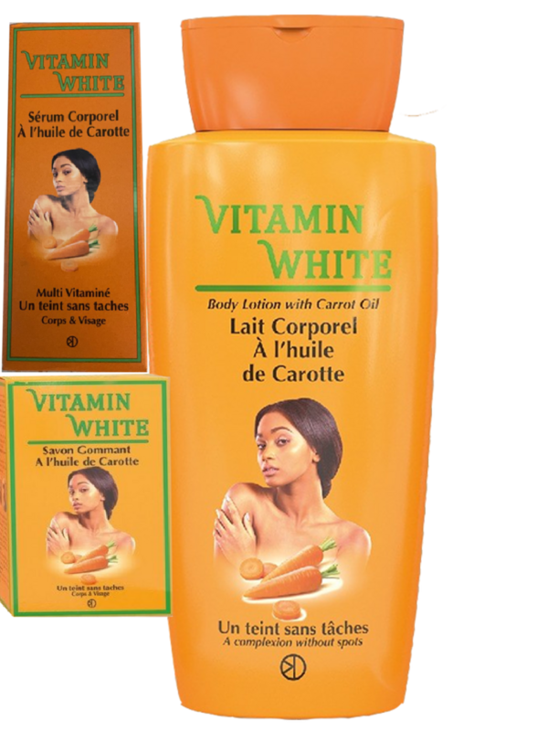 Vitamin White Body Milk With Carrot Oil and soap 3 pieces set
