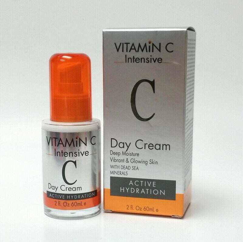 VITAMiN C Intensive Day Cream Deep Moisture Vibrant & Glowing Skin WITH DEAD SEA MINERALS ACTIVE HYDRATION