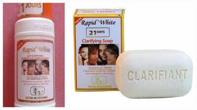 Rapid White Super Eclaircissant 21 Jours Body Lotion 500 ml and Soap