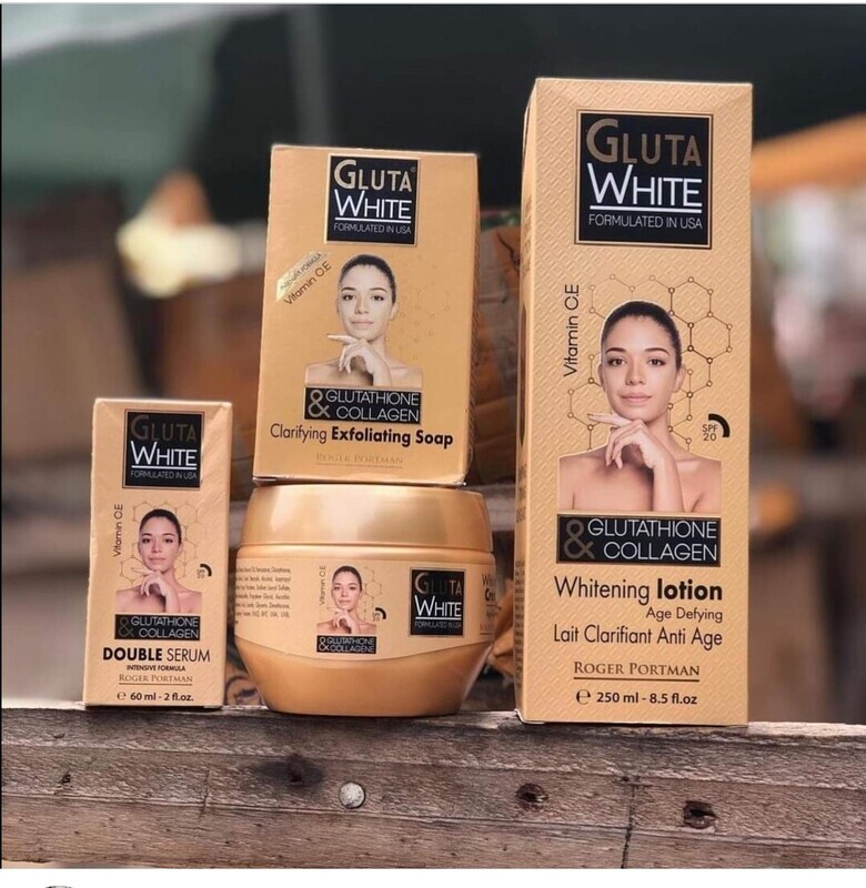 Gluta White Age Defying Lotion With Glutathione & Collagen,Serum, Cream and Soap