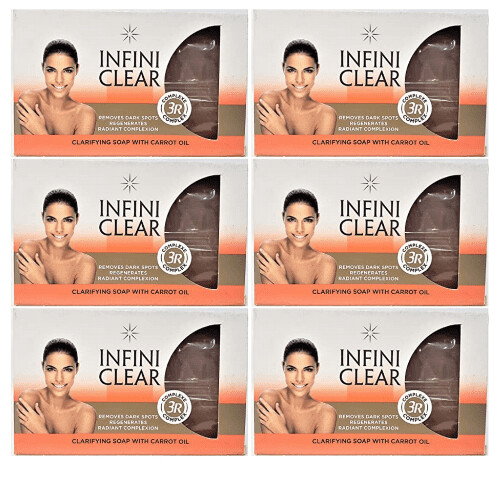 Infini Clear - Clarifying Soap with Carrot Oil (Pack of 6)