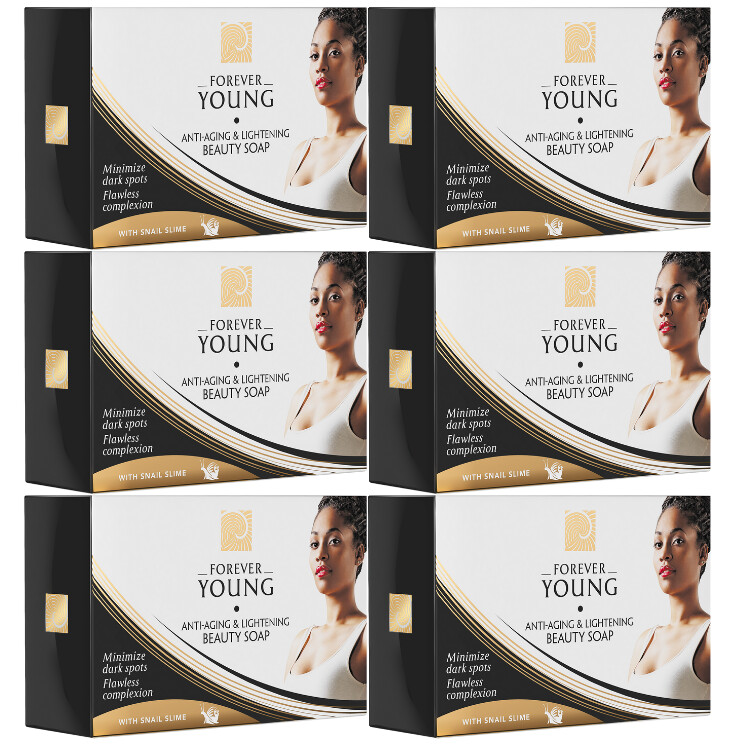 FOREVER YOUNG ANTI AGING & LIGHTENING BEAUTY SOAP 130g (Pack of 6)