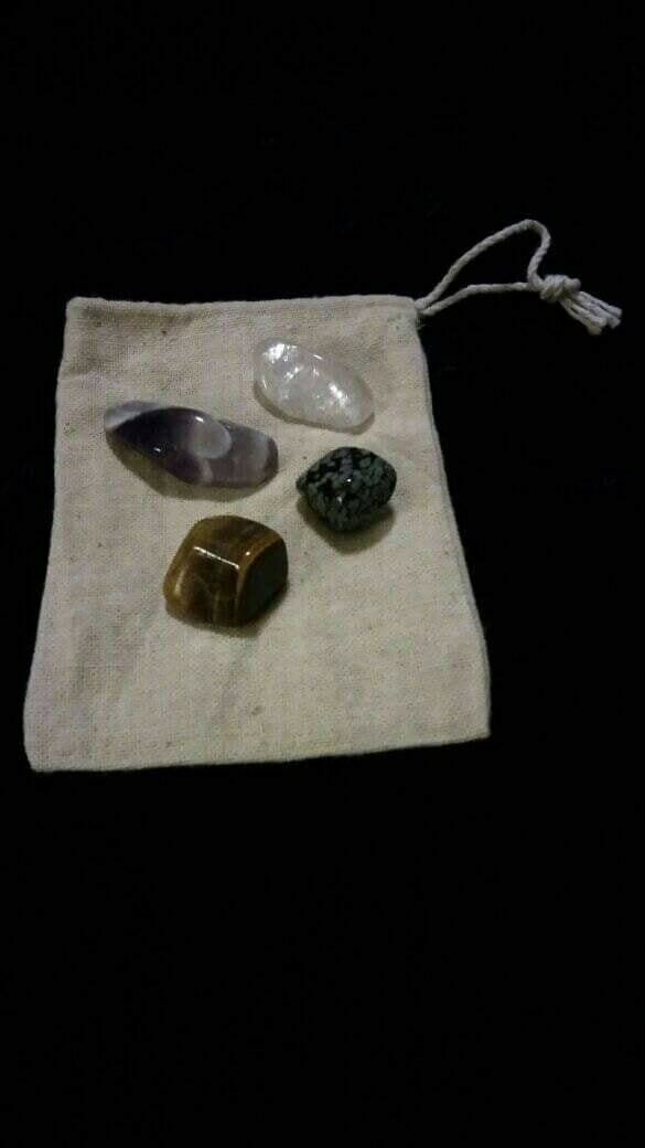 Four Piece Customized All Natural Crystal Set