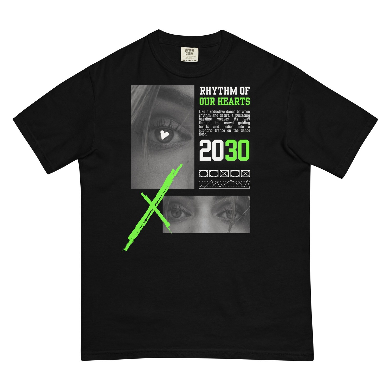 Rhythm Of Our Hearts Unisex garment-dyed heavyweight t-shirt