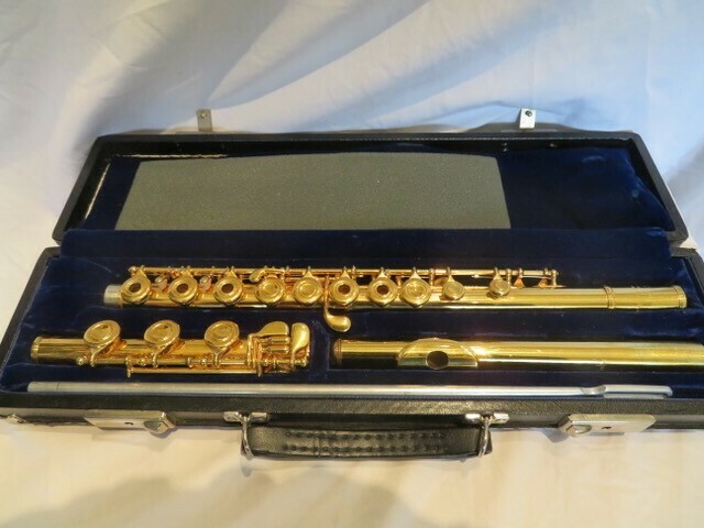Artley Wilkins Open Hole Flute Gold Plated 1971