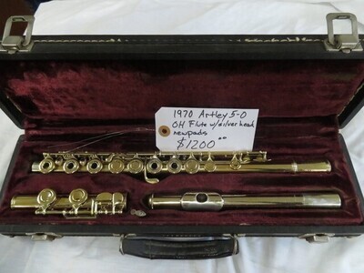 Artley 5-0 Gold-Plated Open-Hole Flute 1970