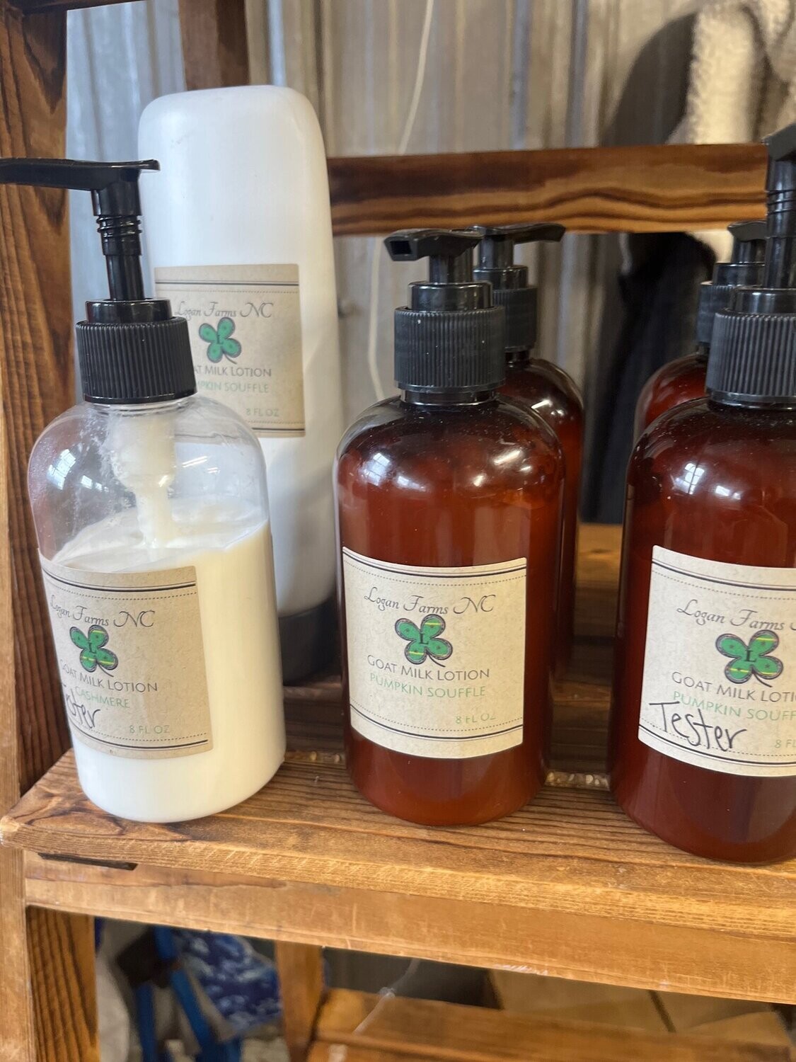 Unscented Goat's Milk Lotion from Logan Farms NC