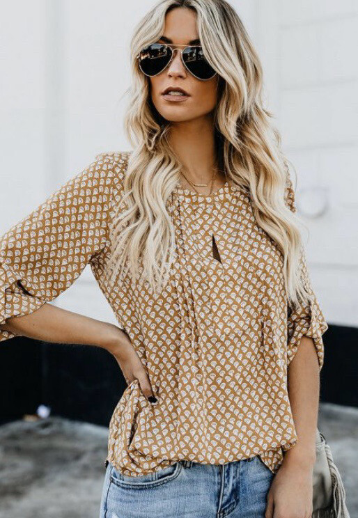 Tan Blouse