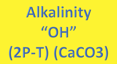 Water Analysis, Alkalinity, &quot;OH&quot; (2P-T) (CaCO3)