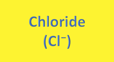 Water Analysis, Chloride, (Cl⁻)