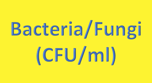 Water Analysis, Bacteria/Fungi, (CFU/ml)
