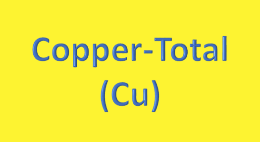 Water Analysis, Copper-Total, (Cu)