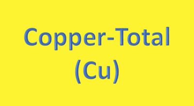 Water Analysis, Copper-Total, (Cu)