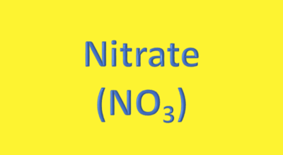 Water Analysis, Nitrate, (NO₃)