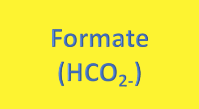 Water Analysis, Formate (HCO₂₋)