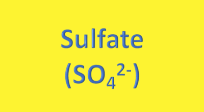 Water Analysis, Sulfate, (SO₄²⁻)
